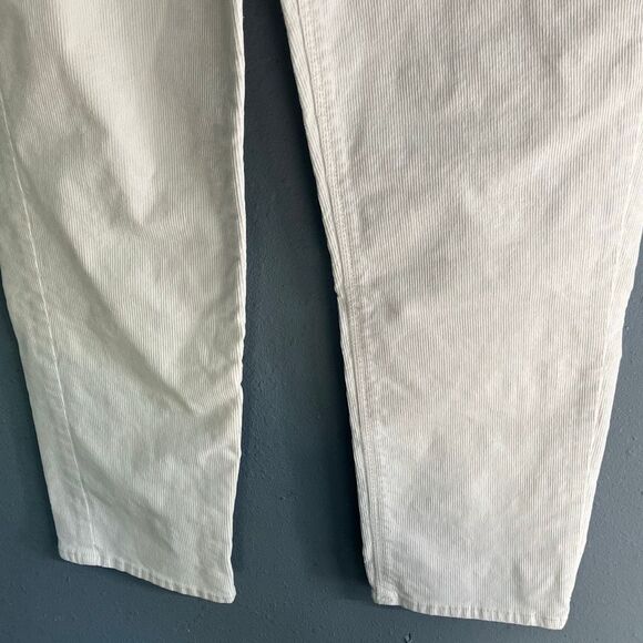 American eagle cream stretch corduroy mom jeans size 8 #718 - Picture 4 of 12